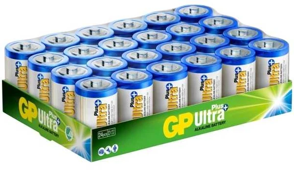 GP Baterija Ultra Plus Alkaline D 1.5V 24-pack