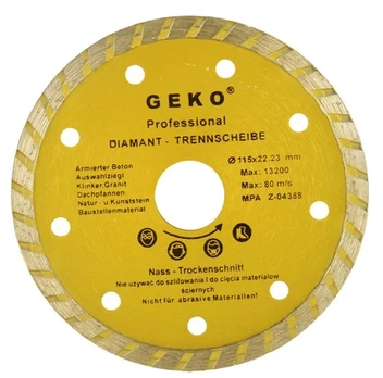 Geko deimantinis diskas 115 mm turbo (G00260)