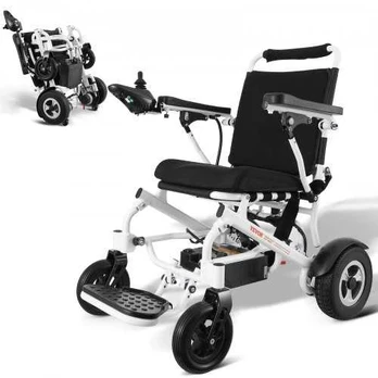Sulankstomas elektrinis vežimėlis su motoru