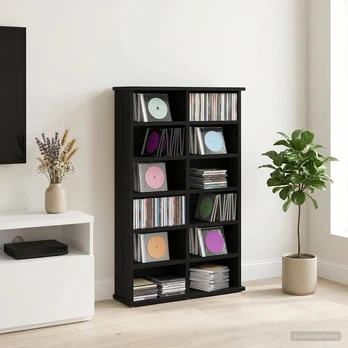 CD spinta Juodojo ąžuolo 60 x 17 x 92 cm Apdirbta mediena