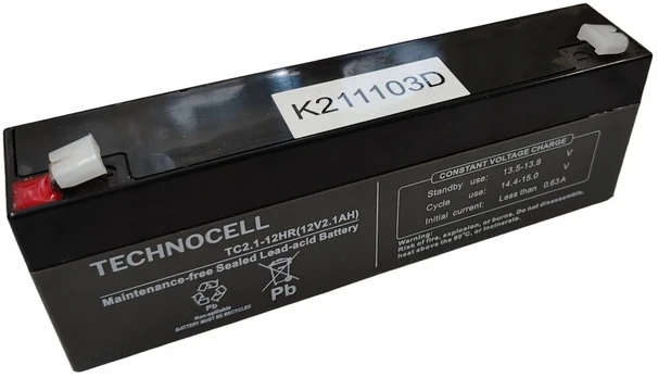Technocell tc2.1-12 12v 2.1ah agm tc 2.1-12 tc2,1