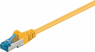 Goobay Patchcord S/FTP, Cat6a, LSZH, 1m, geltona (93679) kaina