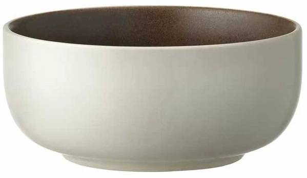 Studio Round North dubuo, 11 cm, matinės baltos/matinės rudos spalvos