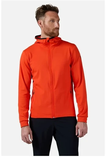 Vyriškas džemperis su gobtuvu Rossignol Mid Layer Thin Fz, oranžinis