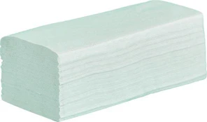 Bunny Soft Pro - ZZ rankšluostis, 4000 lapų, perdirbtas popierius - žalias