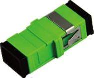 Extralink SC/APC Adapteris, Single Mode, Simplex, No Flange, Žalias