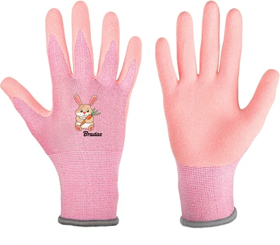Apsauginės pirštinės Bradas BUNNY, 4 dydis, rožinės, 6 vnt.