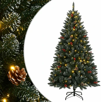 Dirbtinė Kalėdų eglutė, 120cm, 150 LED lempučių