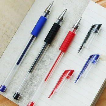 Gelinis rašiklis 0.5mm, juodas, mėlynas, raudonas