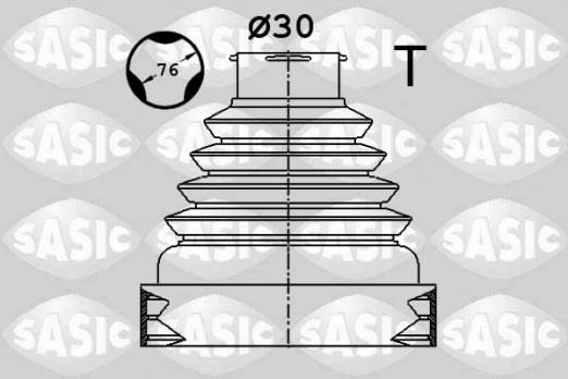 SASIC SAS1900038 CV boot kit