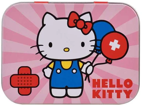 Take Care Hello Kitty metal band-aid box