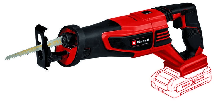 Akumuliatorinis tiesinis pjūklas EINHELL TE-AP 18/28 Li BL Solo, 18 V, 200 mm, be akumuliatoriaus