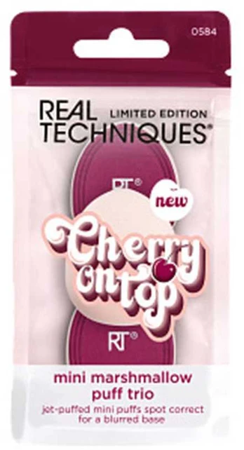 Real Techniques CHERRY ON TOP MINI MARSHMALLOW PUFF TRIO 3 pcs