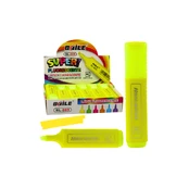 Lean Highlighter Marker For Notes School Office Neon Intense Geltona kaina