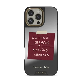 Nothing Changes - iPhone 16 Pro Case, Elite Mirror Dark (MagSafe) / Gold