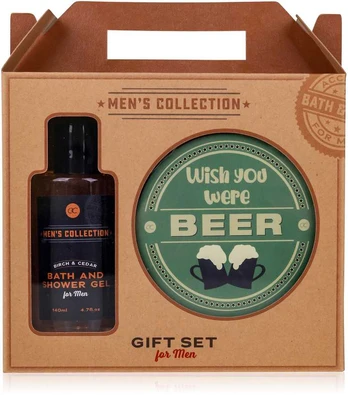 ACCENTRA SET bath MEN'S COLLECTION including 2 beer coasters