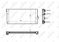 Variklio radiatorius NRF NRF 53817