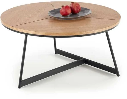 KARIDA c. table natural oak / juodas