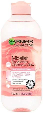 Garnier Micellar Rose Vanduo 400ml - Cleanse y Glow kaina