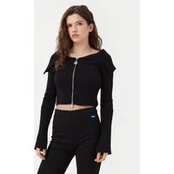 HUGO Kardiganas 50532257 Juoda Regular Fit