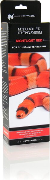 White Python Led apšvietimo rinkinys, 60 cm, naktinė lemputė raudona