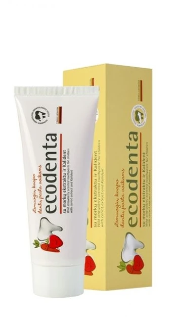 Dantų pasta vaikams be fluoro Ecodenta 75 ml
