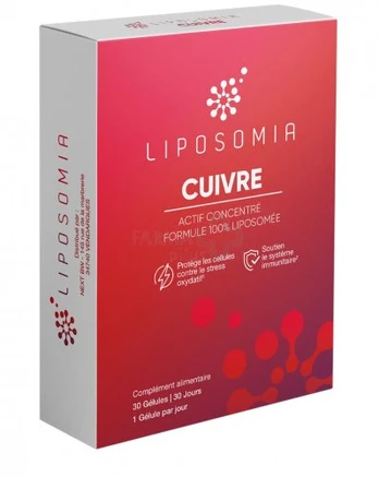 Maisto papildas LIPOSOMIA CUIVRE (Varis) kapsulės N30