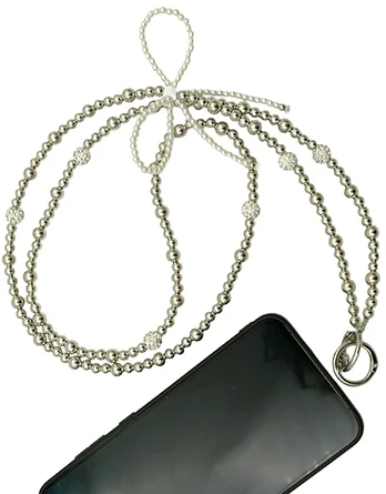 Karoliukų dirželis per petį telefonui, 57 cm
