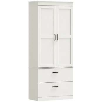 Virtuvės spintelė 75x39x178 cm kreminė balta