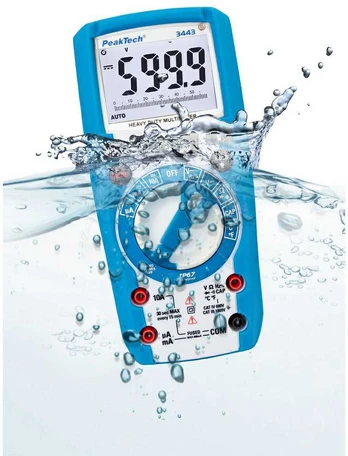 Skaitmeninis multimetras PeakTech® P 3443, 6 000 skaičius, IP67