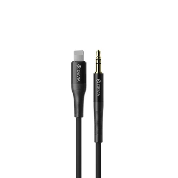 Devia kabelis audio Ipure EC619 Lightning - lizdas 3,5 mm 1,0 m juodas