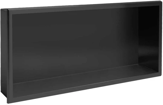 rea bathroom shelf 30x60 juodas matt