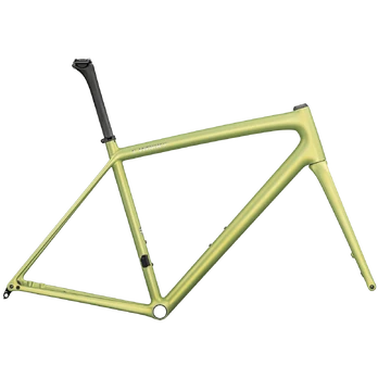 S-Works Aethos rėmas | Satin Silver Dust - Team Yellow, 54
