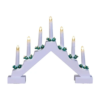 Kalėdinė žvakidė Christmas Touch, 29 cm, balta sp.