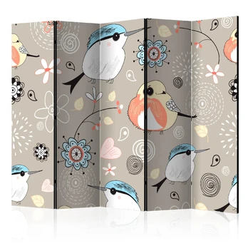 Artgeist Pertvara - Natural pattern with birds II [Room Dividers]