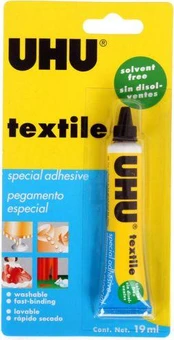Tekstiliniai klijai UHU, 19ml