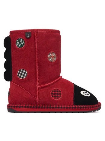 EMU Australia Sniego batai Lenny Ladybug K13325 Raudona