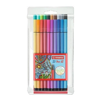 Spalvoti rašikliai Stabilo PEN 68 20 spalvų