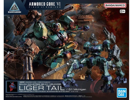 Bandai 30MM Armored Core VI Melander Liger Tail plastikinis modelis