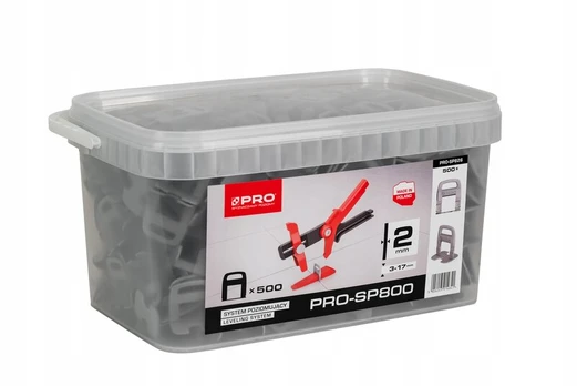 Pro-sp800 Lygiavimo sistema, 2mm, 500 vnt. + kibiras