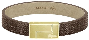 Lacoste Ruda odinė apyrankė „Monogram Leather 2040187“