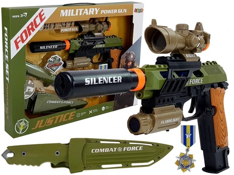Komplektas LEAN Toys Military Power Gun LT7870