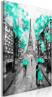 Artgeist Paveikslas - Paris Rendez-Vous (1 Part) Vertical Green kaina