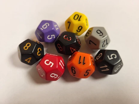 Chessex d12 Polyhedral Dice (1 Vnt)