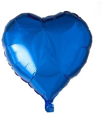 Globos Europe Bv Blå folieballon, Hjerte