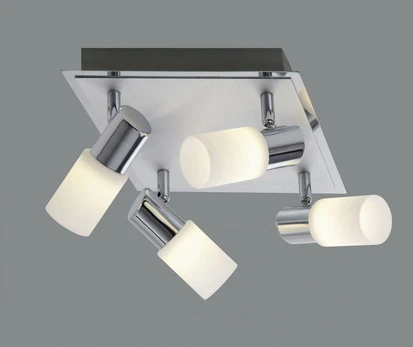 Trio-Lighting Clapton LED 4-pc square chrome virziena gaismeklis