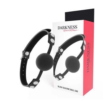Darkness Bondage DARKNESS - Juodas SILICONE GAG