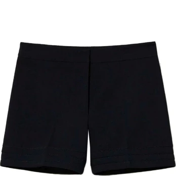 Šortai moterims, Mėlyna, Straight-leg shorts