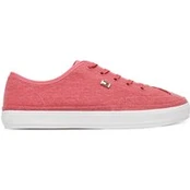 Laisvalaikio batai Tommy Hilfiger Washed Canvas Vulc Sneaker FW0FW08894 Rožinė