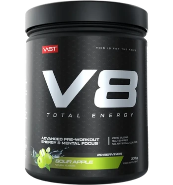 VAST V8 Total Energy, Sour Apple, 336 g